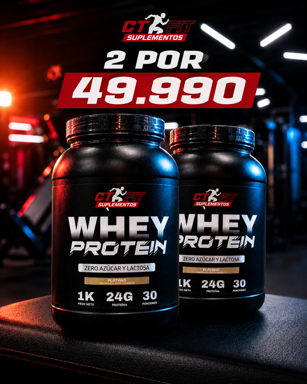 2x1 en Whey Protein por Tiempo Limitado